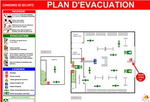 Plan d'evacuation